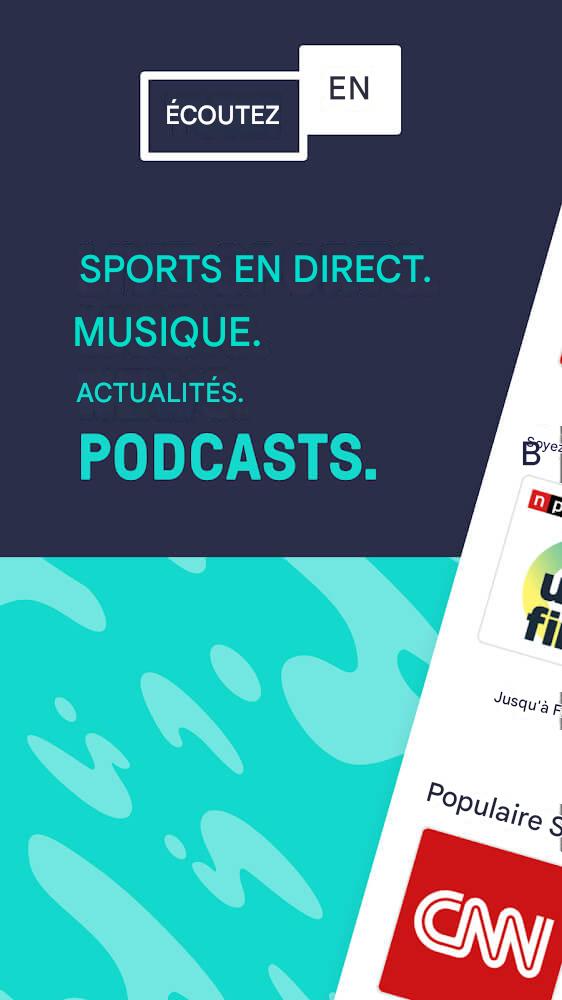 TuneIn Pro : sports en direct, actualités, musique et podcasts